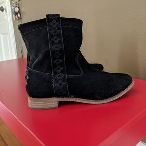 TOMS Laurel Slouchy Black Suede Boot